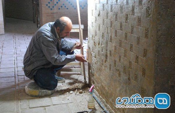 اتمام بازسازی بخش های آسیب دیده در طبقه اول گنبد سلطانیه